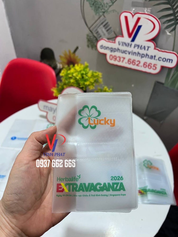 tui tote pvc dung giay to in logo 1