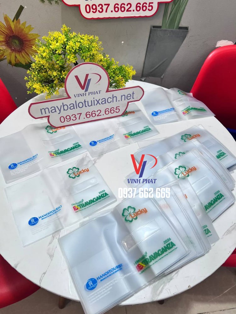 tui tote pvc dung giay to in logo 3